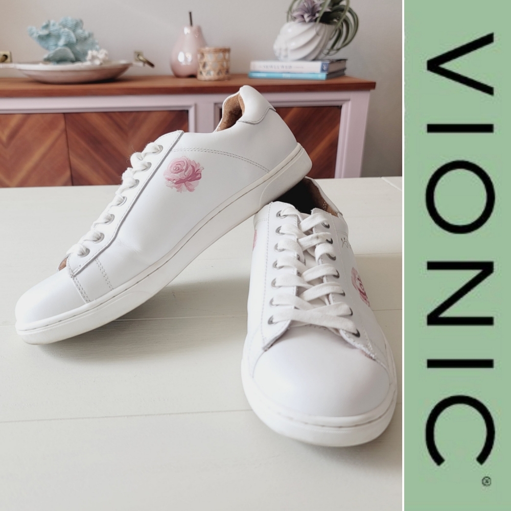 Vionic Baldwin Rose Print Sneakers